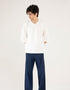 TEXTURED V NECK T-SHIRT